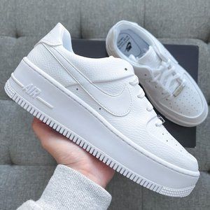 🤍 Nike Air Force 1 Sage Low white leather shoes